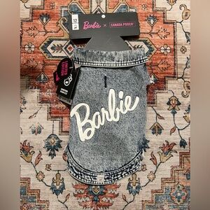 Barbie x Canada Pooch DOGS Blue Downtown Denim Vest , Size 12